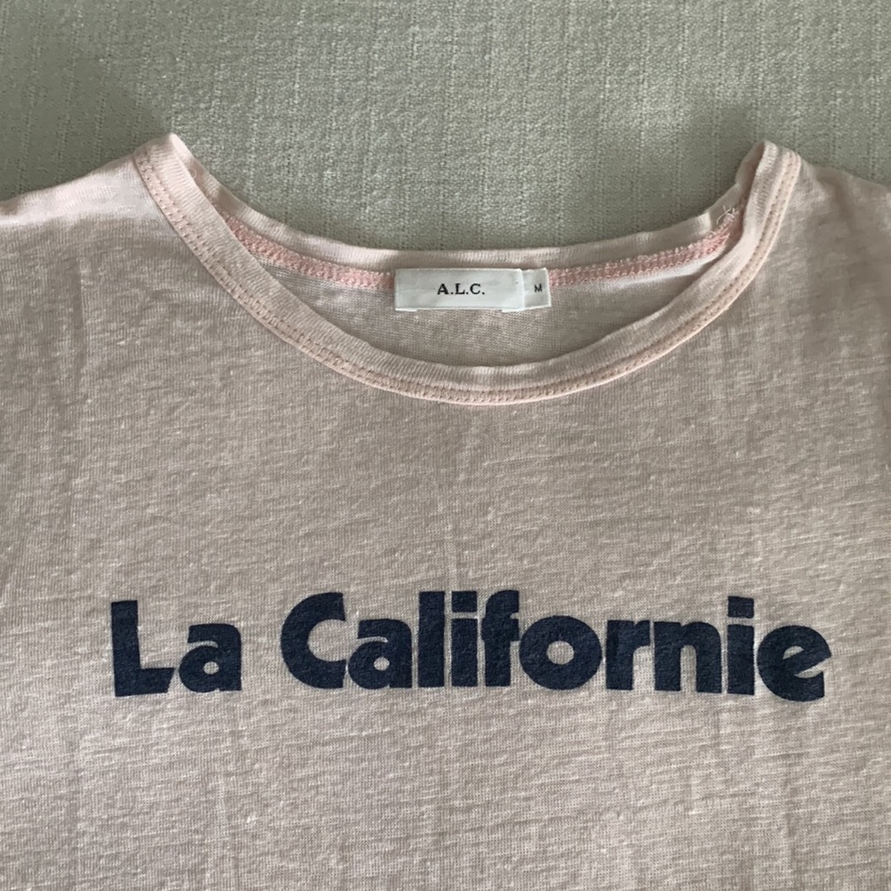 A.L.C. - Le Californie Tee - 100% Linen - Picture 5 of 8